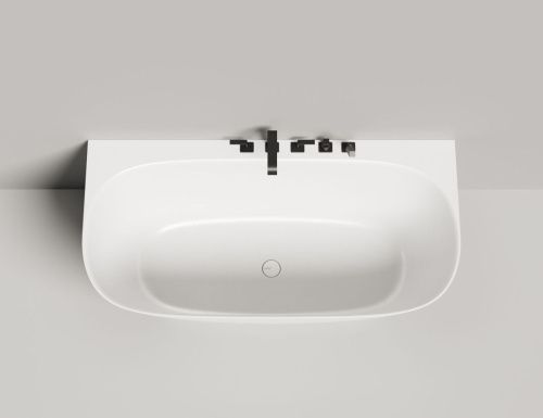 Ванна из литьевго мрамора Salini SOFIA 102517G 160х80 пристенная асимметричная - фото 5