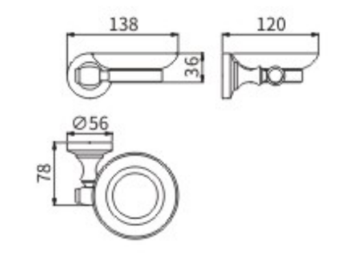 Мыльница CeramaLux BIANCO 52004 - фото 2