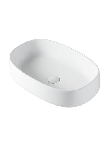 Раковина из сантехнического фарфора Orange B07-540W 50х40 накладная цвет белый - фото 2