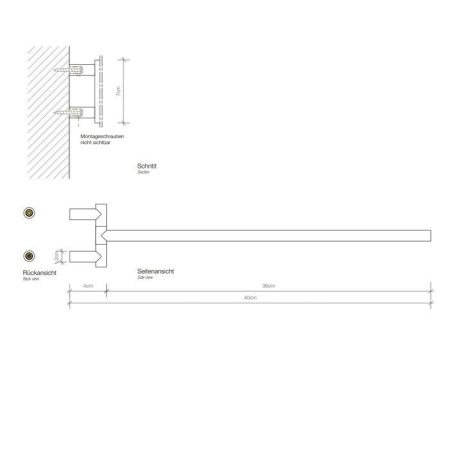 Полотенцедержатель Decor Walther Mikado 520650