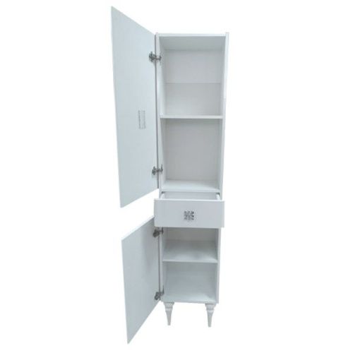 Шкаф-пенал Comforty Монако 00004140124CF 40х200 напольный цвет белый - фото 4