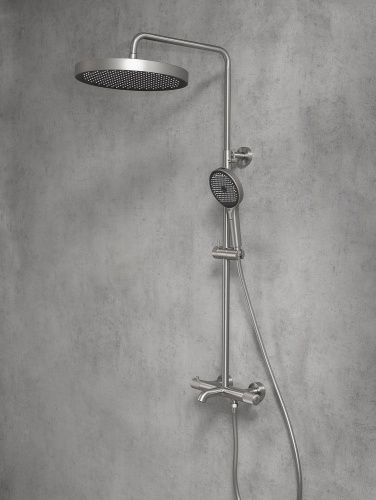 Душевая стойка AltroBagno Bilancia AltroBagnoBilancia030427Ni настенная цвет никель - фото 5