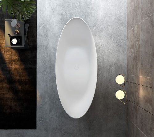 Ванна акриловая Abber AB9333 180х80 отдельностоящая овальная с каркасом - фото 4