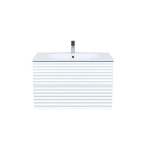 Тумба с раковиной Iddis Bild BIL80W0i95K 80х50 подвесная цвет белый - фото 2