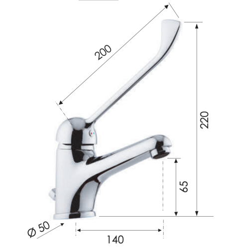 Смеситель Remer K14L на раковину хром - фото 2