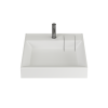 Раковина из искусственного камня Ceramica Nova QUATTRO CN0101 60х60 накладная цвет белый 1 отверстие под смеситель