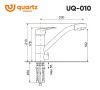 Смеситель для кухни Ulgran Quartz UQ-010-02 на мойку бежевый