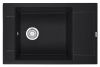 Кухонная мойка Granula 7806, ЧЁРНЫЙ 80х50 цвет черный поверхность матовая