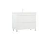 Тумба под раковину Corozo Юрма SD-00001634 100х40 напольная цвет белый