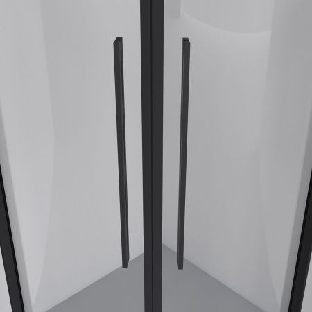 Душевой уголок Niagara Nova NG-6826-34BLACK 90х90 стекло прозрачное профиль черный без поддона