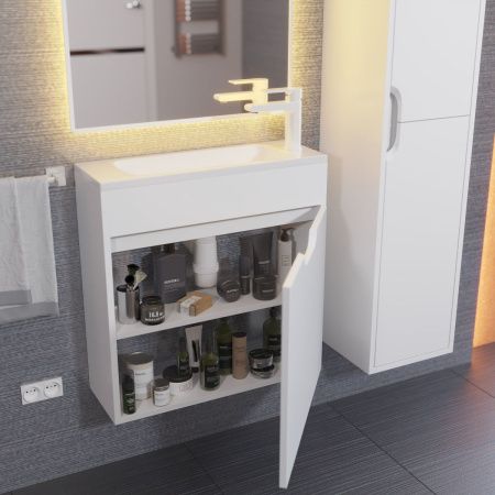 Тумба под раковину Uperwood Modul 2930205362 60х20 подвесная цвет белый