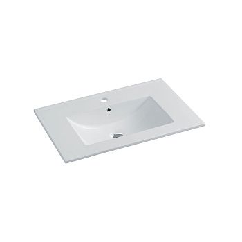 Раковина из сантехнического фарфора Vincea VBS-13970 60х50 встраиваемая цвет белый 1 отверстие под смеситель