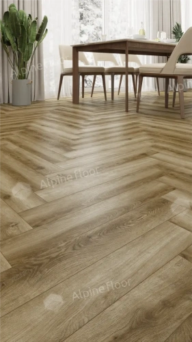 Ламинат Alpine Floor Herringbone 12 Pro New LF106-09 Дуб Марсель толщина 1.2 см 34 класс 606х101 - фото 5