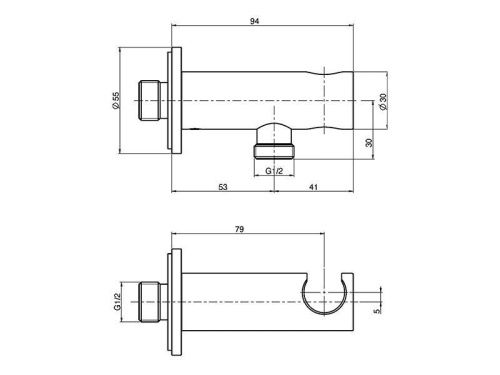 Держатель для душа Fima Carlo Frattini F2093CR хром - фото 2