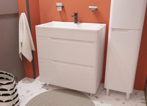 Тумба с раковиной Эстет Kare Luxe ФР-00015241 90х40 напольная цвет белый - фото 2