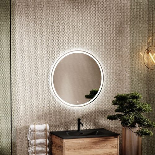 Зеркало с подсветкой Sancos Bella BE700 70х70 подвесное - фото 3