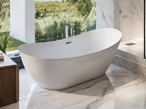 Ванна акриловая Cerutti SPA CT10507 170х75 отдельностоящая овальная с ножками