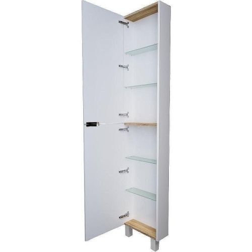 Шкаф-пенал 1MarKa Gaula У92522 40х190 напольный цвет белый - фото 2