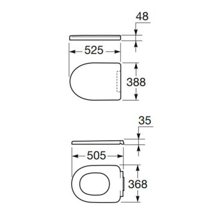 Крышка сиденье для унитаза Armani Roca Island 7.8017.6.200.4