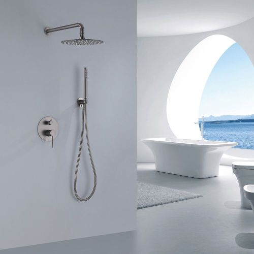 Душевая система Abber AF8818NG встраиваемая в стену цвет серый - фото 2