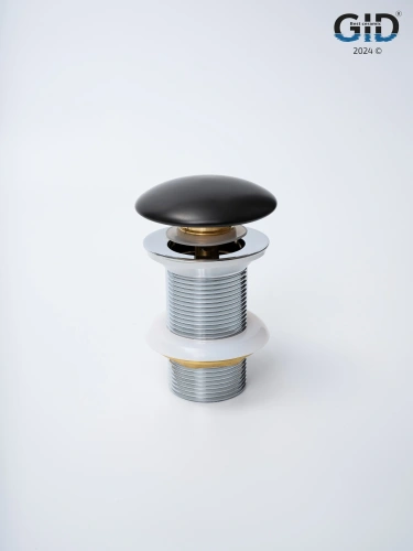 Донный клапан Gid Minucia 74402K черный - фото 2