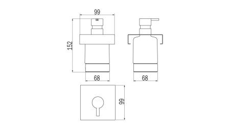 Комплект аксессуаров Inda INDISSIMA BARRA A8812MNE21