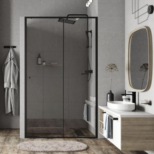 Душевая дверь Wasserkraft Dill 61S 61S31 140х200 стекло прозрачное профиль черный - фото 4