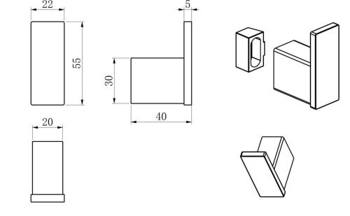Крючок Wonzon & Woghand WW-V2301-MB - фото 2