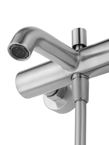 Смеситель для ванны и душа Wonzon & Woghand STICK WW-88639017-BN настенный никель - фото 4