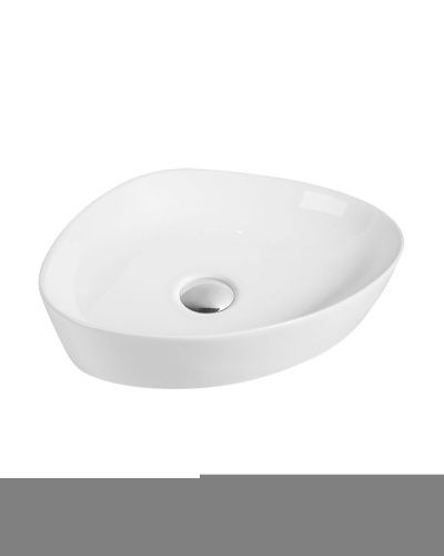 Раковина из сантехнического фарфора Orange B07-500W 50х40 накладная цвет белый - фото 2