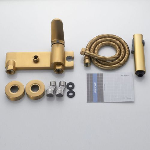 Гигиенический душ со смесителем Shevanik S43G S4305G-1 золото - фото 4