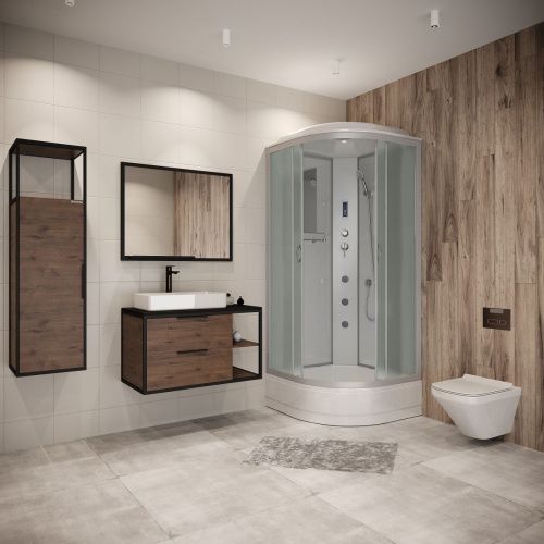 Душевая кабина Niagara Classic 33011424F 90х90 четверть круга с крышей ориентация универсальная - фото 3