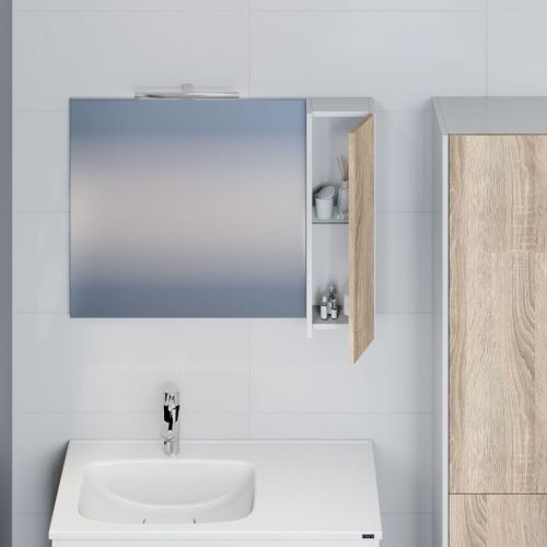 Зеркало-шкаф СанТа Меркурий 700460 90х70 подвесной - фото 2