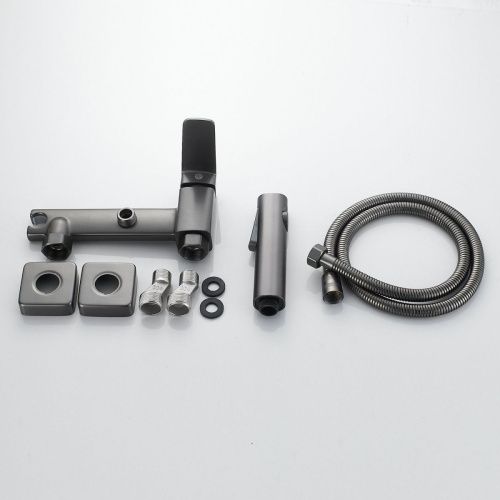 Гигиенический душ со смесителем Raffine F0599T-1 оружейная сталь - фото 4