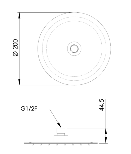 Верхний душ Mariani B00ST00120 20х20 хром - фото 4
