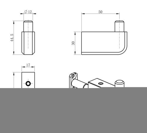 Крючок Wonzon & Woghand WW-V3301-MB - фото 2
