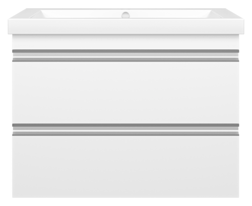Тумба под раковину Misty Ингрид П-Инг-01075-011П2Я 70х50 подвесная цвет белый - фото 2