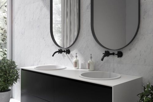 Раковина из искусственного камня Holbi URAN 1.02.015.11.3 40х40 встраиваемая цвет серый - фото 3