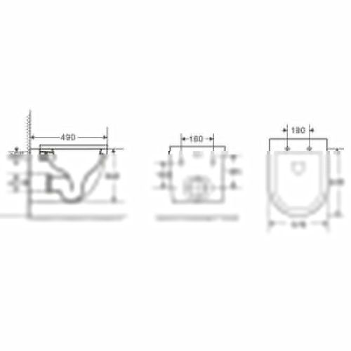 Унитаз подвесной WeltWasser 10000010279 белый с сиденьем микролифт безободковый смыв торнадо - фото 2