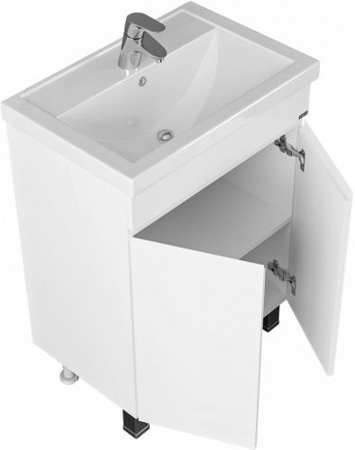 Тумба под раковину СанТа Марс 700240 60х40 напольная цвет белый - фото 2