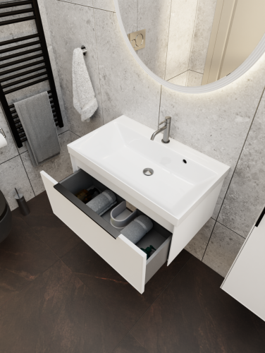 Зеркало с подсветкой La Fenice Terra Bianca FNC-02-TER-B-65 70х70 - фото 4