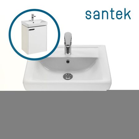 Раковина из сантехнического фарфора Santek Тигода WH302128 50х40 накладная цвет белый