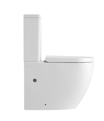 Унитаз-компакт напольный с бачком Iberica Blanca Bilbao alto IB.BLA.121.1B1 белый с сиденьем микролифт безободковый каскадный смыв - фото 2