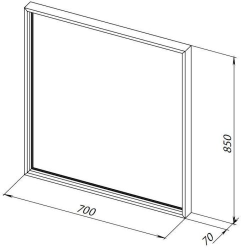 Зеркало с подсветкой Allen Brau Liberty 1.330013.60 70х90 подвесное - фото 4