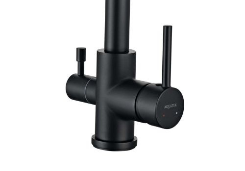 Смеситель для кухни Aquatek ВЕГА AQ1085MB на мойку черный - фото 2