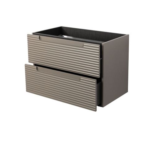 Тумба под раковину Visobath Kyoto 76350/Quarzo 80х50 подвесная цвет серый - фото 4