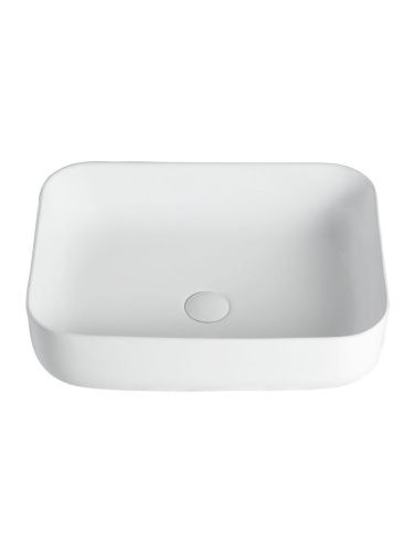 Раковина из сантехнического фарфора Orange B05-500W 50х40 накладная цвет белый - фото 4