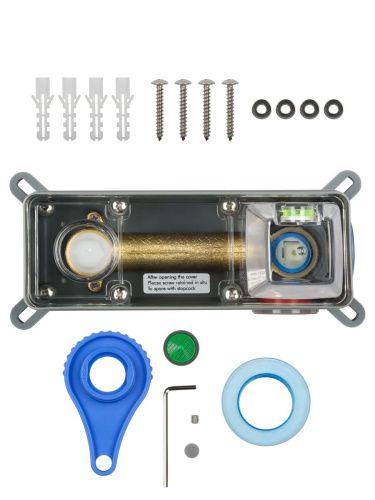 Смеситель для раковины Wonzon & Woghand Frame WW-88869010-MB встраиваемый в стену черный - фото 5