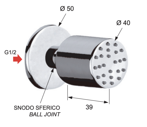 Форсунка гидромассажная Remer N34JET - фото 2
