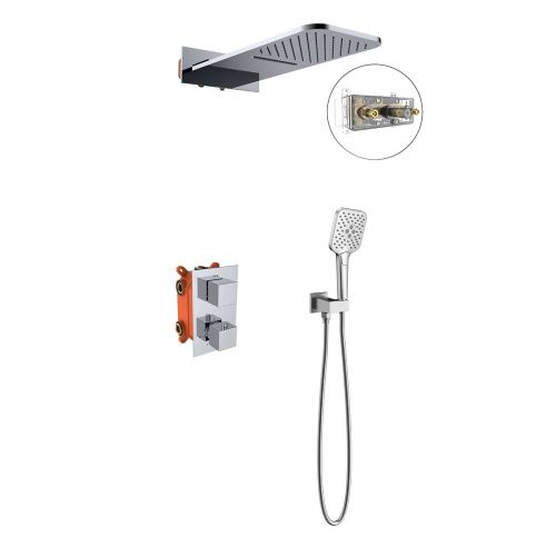 Душевая система Vincea VSFW-103TCH встраиваемая в стену цвет хром с термостатом - фото 4
